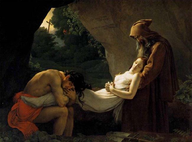 Girodet-Trioson, Anne-Louis The Entombment of Atala oil painting image